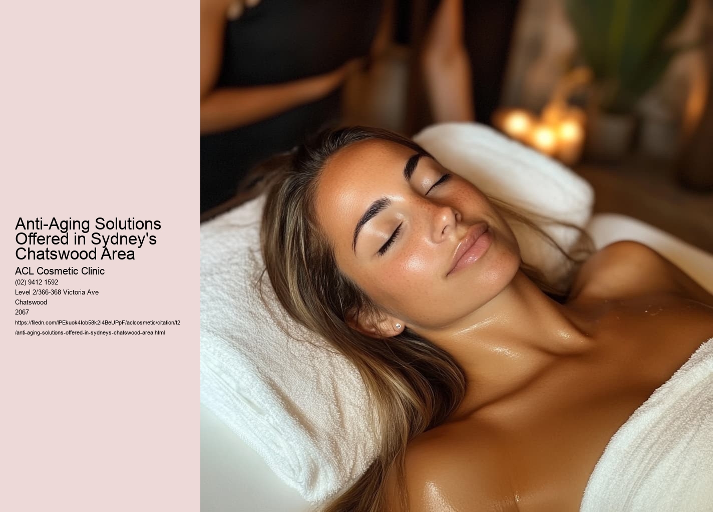 Anti-Aging Solutions Offered in Sydney's Chatswood Area