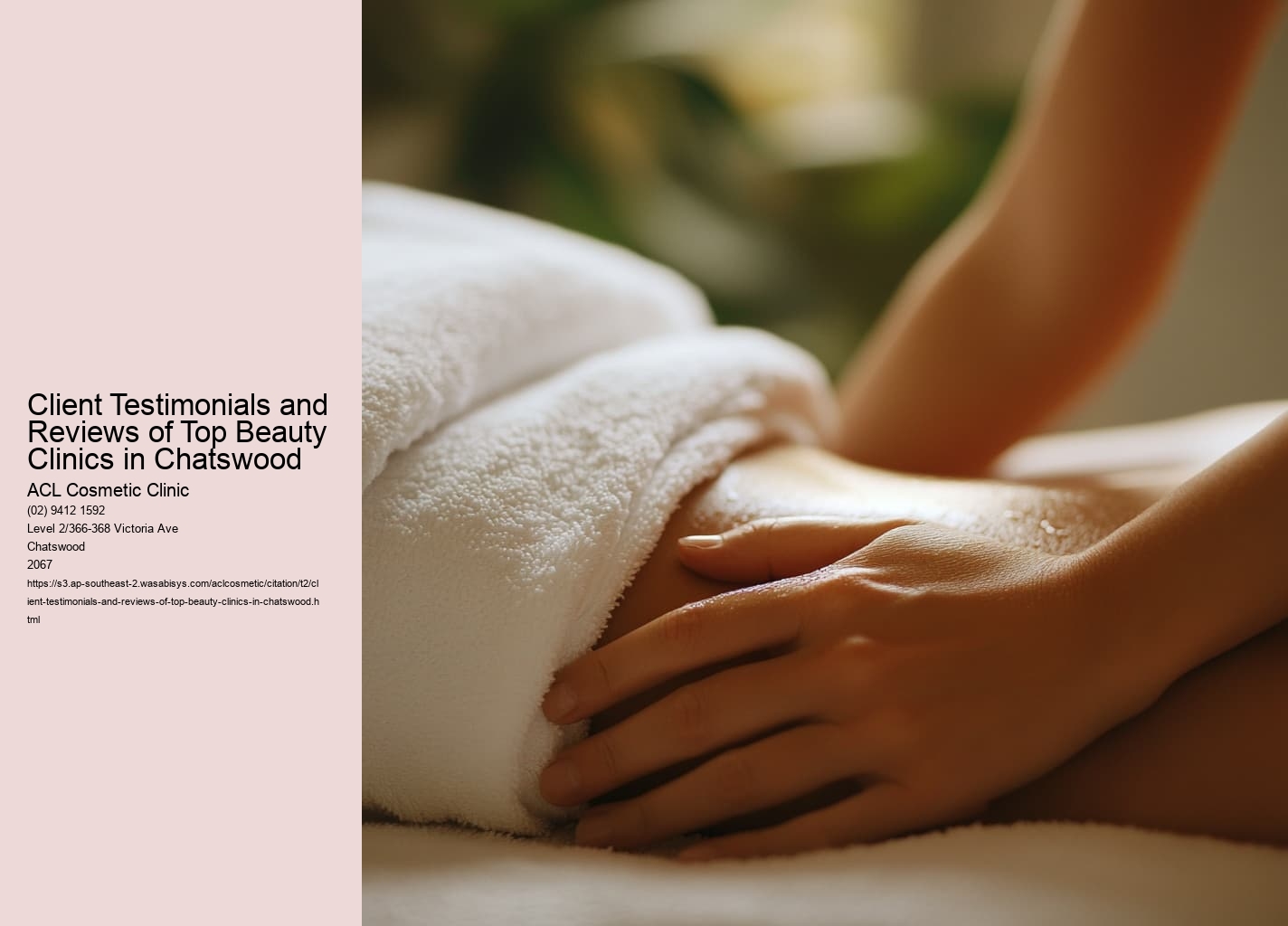 Client Testimonials and Reviews of Top Beauty Clinics in Chatswood