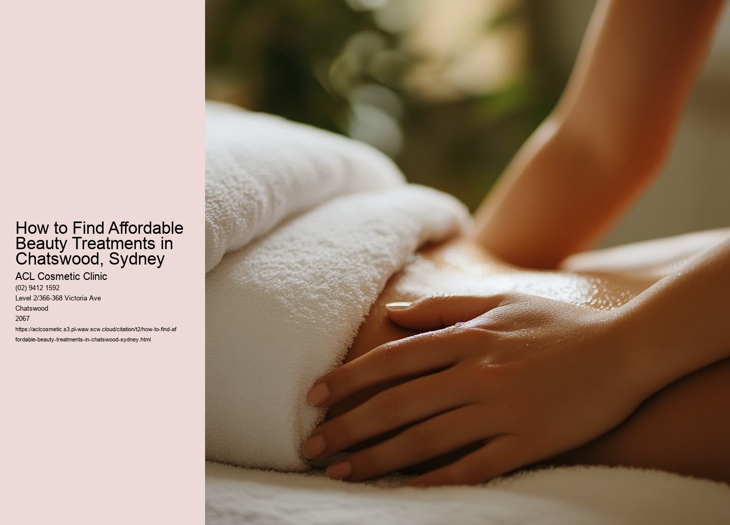 How to Find Affordable Beauty Treatments in Chatswood, Sydney