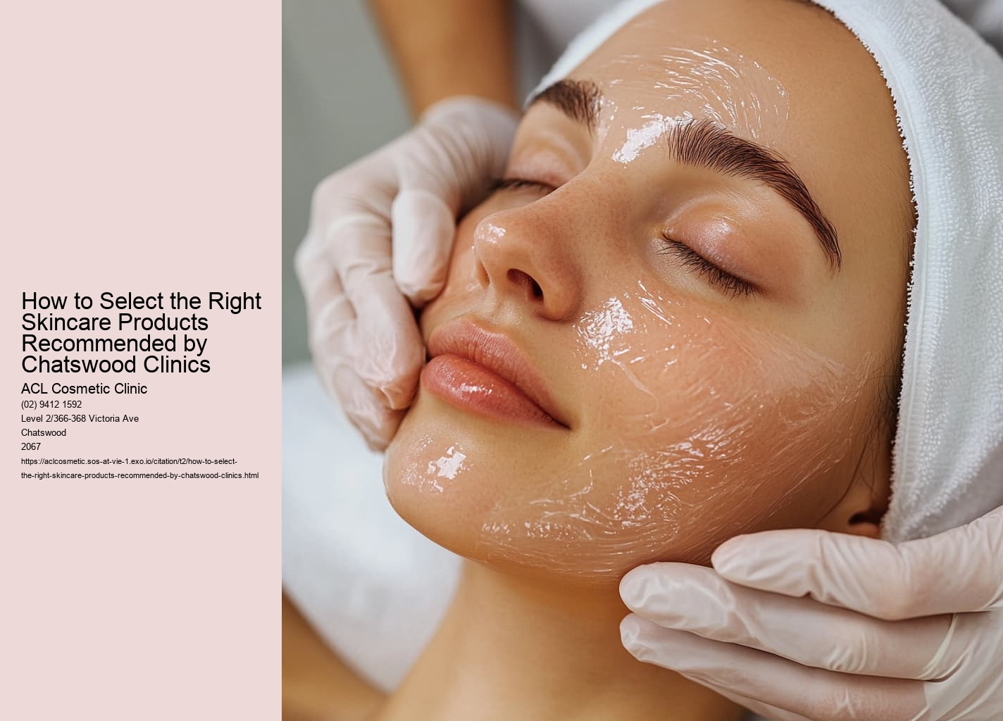 How to Select the Right Skincare Products Recommended by Chatswood Clinics