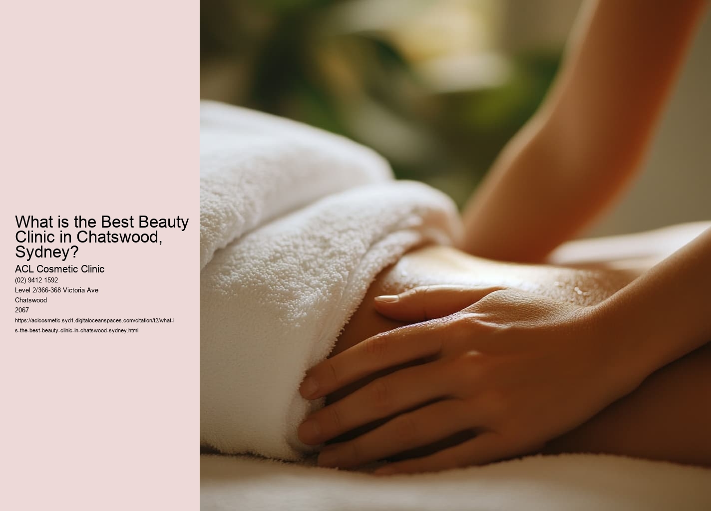 What is the Best Beauty Clinic in Chatswood, Sydney?